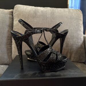 Saint Laurent Tribute 105 Glitter Sandals